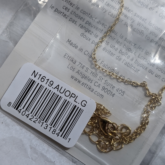 Ettika Koyocera Opal Necklace 18k Plated Gold NEW - Picture 10 of 11